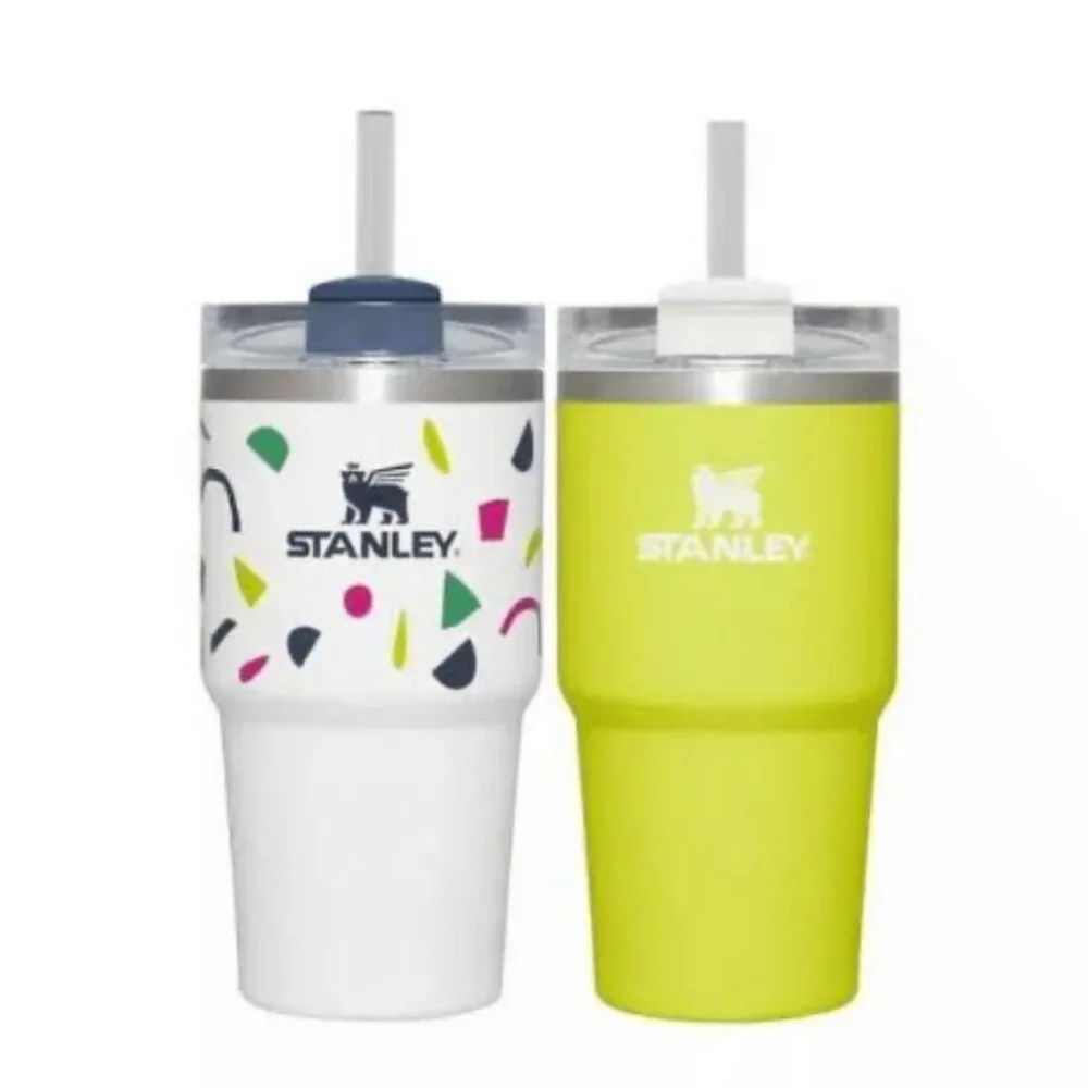STANLEY 20oz‎ Quencher Tumbler 2 Pack NWT H2.0 Abstract Geo/Electric Yellow - Picture 2 of 5